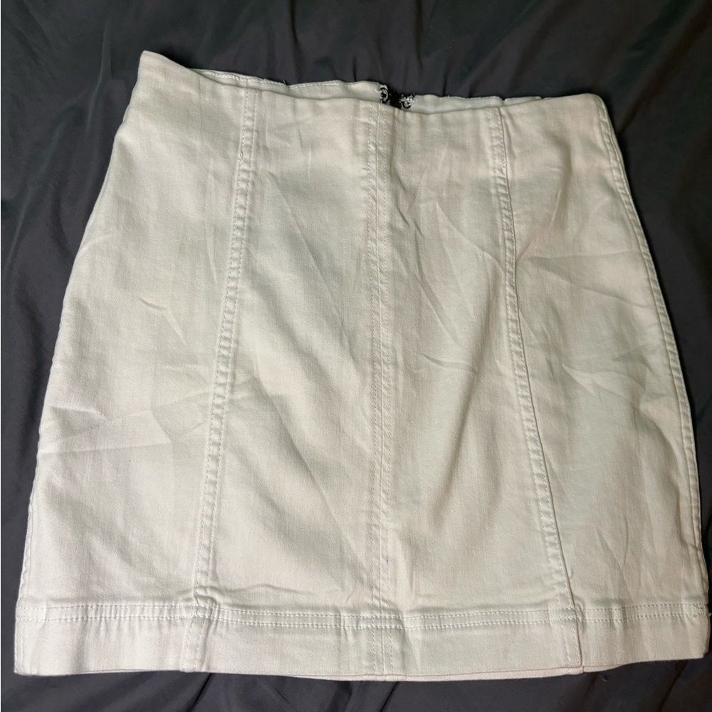 Wishlist white jean skirt